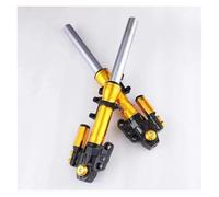 Shock Absorbers 30/33 Core 380mm To 420mm Motorcycle Front Fork Front Shock Absorber Universal For Scooter For FORCE For RSZ JOG For CYGNUS-ZR For NIU Suspension strut(33Core 380mm gold)