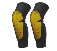 Shock Absorbing Knee Elbow Protector Pads Ice Silk Fabric Sweat Wicking Quick Dry Anti-slip Strap Design For Motorcycle Dirt Bike Mountain Bike Skate Scooter, Yellow Knee pads-XXL