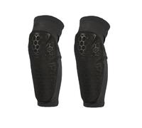 Shock Absorbing Knee Elbow Protector Pads Ice Silk Fabric Sweat Wicking Quick Dry Anti-slip Strap Design For Motorcycle Dirt Bike Mountain Bike Skate Scooter, Black Knee pads-XXL