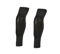 Shock Absorbing Knee Elbow Protector Pads Ice Silk Fabric Sweat Wicking Quick Dry Anti-slip Strap Design For Motorcycle Dirt Bike Mountain Bike Skate Scooter,Black Elbow pads-XXL