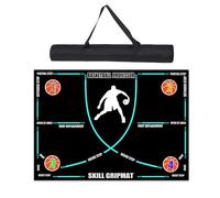 Shock Absorbing Mat - Footstep Training Mats, Non Slip Rubber Training Court Marker | Silent Indoor Basketball Practice Pad, Adults Sports Agility Training, Corner Walk Trainer for Home Gym