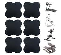 Shock Absorbing Pads, 6 Pieces Treadmill Mat, Noise Reduction Floor Protector with Non-Slip Design, Support Pad Equipment, Machine Mat