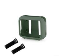 Shock Absorbing Silicone Case for JBL For Go 4 Speaker with Secure Nylon Strap for Easy Carrying During Commutes (Is green)