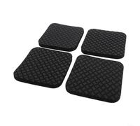 Shock Absorbing Silicone Mat Pads for Treadmills and Exercise Bikes 4 or 6 Pack Floor Protection Pads with Slip Resistant and Noise Reduction Features (4pcs)