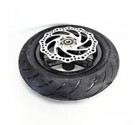 Shock Absorbing Solid Tyre 10x2.50 for Commute(B) | Fits 10-inch for scooters, disc brake ready, quick swap installation, robust alloy hub, black finish