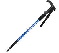 [Shock Absorption Folding Hiking Staff] Spring Buffer + 3LS Inner Lock - Carbon Steel Staff Tip, Adjustable Wristband, Three/Four Segments Optional (Red/Black/Blue)