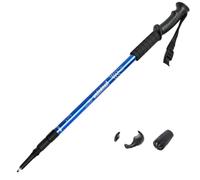 [Shock Absorption Folding Hiking Staff] Spring Buffer + 3LS Inner Lock - Carbon Steel Staff Tip, Adjustable Wristband, Three/Four Segments Optional (Red/Black/Blue)