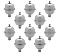 Shock Arrestor 0.16L Mini Expansion Vessel, 15mm Tee, Stainless Steel, Prevents Noisy Pipes, WRAS Approved, 135mm Height, 80mm Diameter (10 x Shock Arrestor)