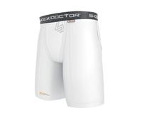 Shock Doctor Aircore Short With Cup Pocket Compression Shorts White XL XL White