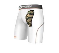 Shock Doctor Boys 235 Compression Short Hard Cup, Medium, White