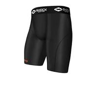 Shock Doctor Boy's Compression Short with Cup Pocket (Large, Black)