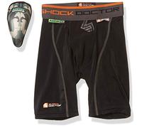 Shock Doctor Men's Aircore Hard Cup Compression Shorts, Black, Large