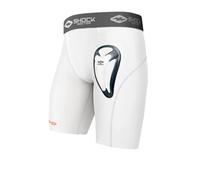 Shock Doctor 221 Short Compression with BioFlex Cup - Athletic Support with Comfort and Compression for Maximum Range of Motion - Youth and Adult (One Pair Shorts & Athletic Cup)