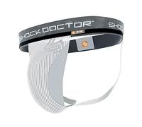 Shock Doctor Men's Core Supporter with Cup Pocket-White, Large