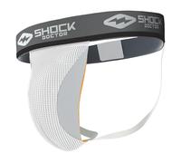Shock Doctor Men's Core Supporter with Cup Pocket-White, Medium