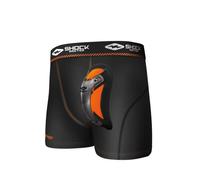 Shock Doctor Men's Ultra Pro Boxer Compression Shorts with Ultra Cup, Black, Large