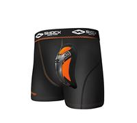 Shock Doctor Men's Ultra Pro Boxer Compression Shorts with Ultra Cup, Black, Large