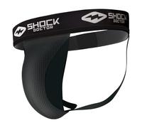 Shock Doctor unisex adult 220 Athletic Jockstrap Core Supporter with Cup Pocket, Black, X-Large
