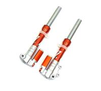 Shock Motorcycles 2Pcs 27MM 360mm Motorcycle Front Forks Suspension Shock Absorbers Adjustable Electric-Motorbike Rebound Damping Hydraulic Shocks