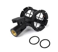 Shock Mount Clip Holder for Handheld Condenser Mic 25-38mm Black