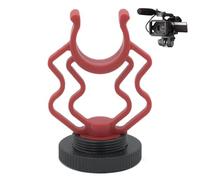 Shock Mount Mic Holder | Anti-Vibration Bracket for Camera Microphone - Mic Stand for Video Blogging Live Streaming Video Conferencing Interviews