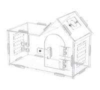 Shock-Proof Terrarium Build: Featuring a heavy-duty terrarium construction, this reptile enclosure ensures safety through its crush-resistant cage frame. Perfect for active pets, the long-lasting spid