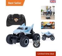 Shock-Resistant 1:24 Megalodon RC Truck with 2.4 GHz Controller for Ages 4+