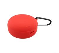 Shock Resistant Case Compatible with for soundcore Sleep for a30 - Soft Silicone Earphone Cover - Anti-Lost Keychain Accessory - Washable Smudge-Proof Design - Red(Red)