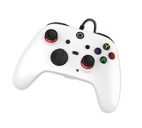 Shock Resistant Ergonomic Cabled Gamepad with Double Shock for Computer and Mobile Gaming Fast Action Immersive Response Game Controller