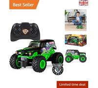 Shock-Resistant Grave Digger RC Truck, 1:24 Scale - Action-Packed Fun for All