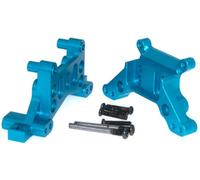 Shock Tower Part Compatible with MJX Hyper GO 16207 16208 16209 16210 H16BM H16GT H16DR H16 1/16 Rc Car Front Rear Shocks Mount Aluminum Alloy Metal Upgrade 2Pcs(Blue)