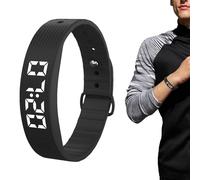 Shock Watch Alarm Clock | Rechargeable Bracelet with Timer | Heavy Sleepers Clock Watch 8 Alarms - for Adults Kids Couples Daily Sleep Travel Home Bed Bedroom Meeting Cooking Training