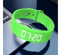 Shock Watch Alarm Clock - Rechargeable Reminder with Timer | Heavy Sleepers Clock Watch 8 Alarms,for Adults, Daily, Sleep, Travel, Home, Bed, Bedroom, Medication, Meeting