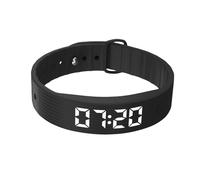 Shock Watch Alarm Clock - Silent Rechargeable Bracelet,Silicone Vibration Clock Alarm Wristband,for Kids Couples Sleep Meeting Napping Cooking Training Travel Home Bedroom Office