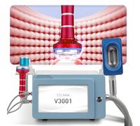 Shock Wave Machine, Fractional Wave/Energy Wave/Cold/hot Shaping Massage Machine with 3 Handles and 7 Probes, Adjustable Modes and Energy, Deep Into Fascia Layer, Non-invasive, for Pain Relief