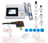 Shock Wave Physiotherapy Instrument, Extracorporeal Shockwave Therapy Machine for ED Treatment and Pain Relief Muscle Deep Tissue Massager with 7 Massage Head