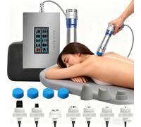 Shock Wave Therapy Device for Pain Relief, ED Shock Wave Machine with 7 Probes, 10 Functional Parts, Adjustable Energy 60-200MJ, Frequency 1-16HZ, Noninvasive