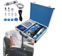 Shock Wave Therapy Device for Physiotherapy, 7 Massage Heads, 12 Energy Settings, Deep Tissue Treatment for Erectile Function and Pain Relief