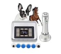 Shock Wave Therapy Machine for Horses, Touch Control Extracorporeal Device, Non-Invasive with 7 Treatment Heads for Equine Health, 300MJ Power