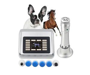 Shock Wave Therapy Machine for Horses, Touch Control Extracorporeal Device, Non-Invasive with 7 Treatment Heads for Equine Health, 300MJ Power