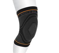 Shockdoctor Unisex's Compression Knit With Gel Support Knee Sleeve, Black/Grey, X-Large