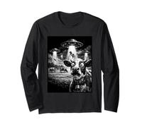 Shocked Cow UFO Abduction Alien Spaceship Encounter Long Sleeve T-Shirt
