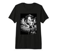 Shocked Cow UFO Abduction Alien Spaceship Encounter Premium T-Shirt