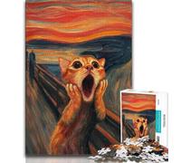 Shocked Otter Jigsaw Puzzles for Adults 1000 Piece Puzzle,Challenging Game And Family Play Wall Decoration Unique Birthday And Xmas Gifts (38x26cm)