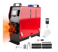 ShockFlo 12V 8KW Air Diesel Heater, Parking Heater Kit with Silencer LCD Remote Control, Portable Diesel Heating Quiet for Car Trucks Boat Bus RV Campervan Yacht Touring Motorhomes Rectanger(4 Holes)