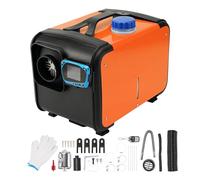 ShockFlo 12V Air Diesel Heater, 8KW Air Parking Heater Kit with Silencer LCD Monitor Remote Control, Night All-in-one Diesel Heating Quiet for Car Caravas Trucks Boat Bus RV Yacht Touring(Orange)