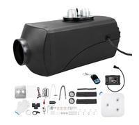 ShockFlo 2KW 12V Diesel Air Heater, Split Type Single Hole Parking Heating w/LCD Switch Monitor Display Remote Control Car Heater for Car Trucks Bus RV and Trailer Pure Black