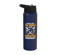 Shocking The World with Expertise - Electrician Stainless Steel Insulated Water Bottle