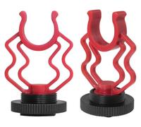 Shockmount for Video Mic 2PCS Holder w/ 1/4in Shoe | for RODE VideoMicro, MM1, MCM-1, M80 Mini Cardioid Shotgun Mic, VXR10, 1/4in Cold Shoe