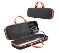 Shockproof and Waterproof EVA Case for Airstrait HT01 Protects Your Hair Straightener Essentials (Black Orange)